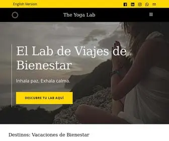 Thelabretreats.com(El Lab de Viajes de Bienestar) Screenshot