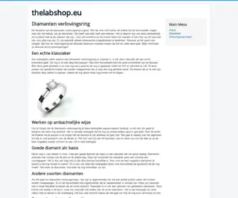 Thelabshop.eu(Diamanten verlovingsring) Screenshot