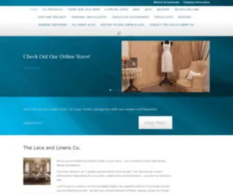 Thelaceandlinensco.com(The Lace and Linens Co) Screenshot