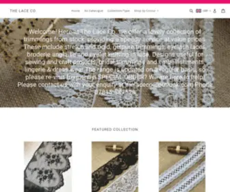 Thelaceco.co.uk(Lace & Broderie Quality at Value Prices from Stock) Screenshot