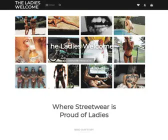 Theladieswelcome.com(Streetwear Clothing) Screenshot