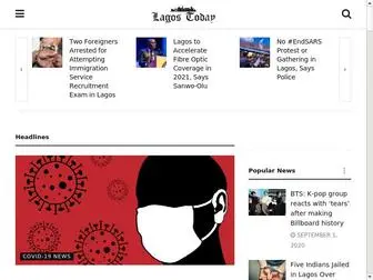 Thelagostoday.com(The Lagos Today) Screenshot