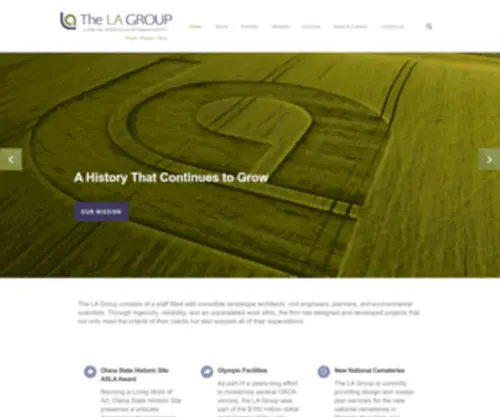 Thelagroup.com(The LA Group Landscape Architecture & Engineering) Screenshot