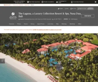 Thelagunabali.com(5 Star Hotel in Nusa Dua) Screenshot