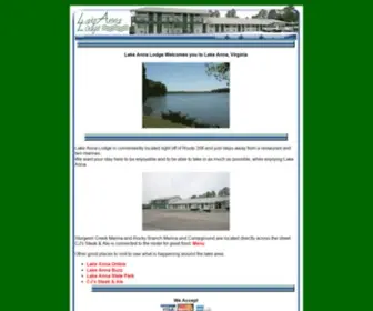 Thelakeannalodge.com(Lake Anna Lodge) Screenshot