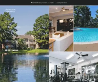 Thelakeviewapartments.com(Lakeview Apartments & Townhomes in Houston) Screenshot