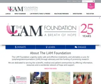 Thelamfoundation.org(The LAM Foundation) Screenshot