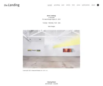 Thelandinggallery.com(The Landing) Screenshot