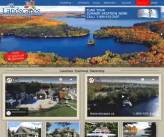 Thelandscapes.ca(Muskoka Cottages) Screenshot