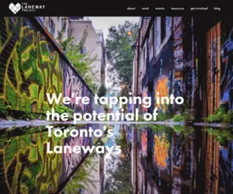 Thelanewayproject.ca(The Laneway Project) Screenshot