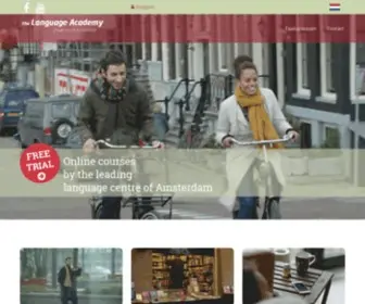 Thelanguageacademy.nl(The Language Academy) Screenshot