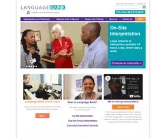 Thelanguagebank.org(Language Bank) Screenshot