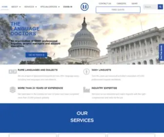 Thelanguagedoctors.org(Professional Language Services) Screenshot