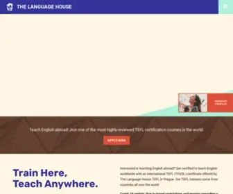 Thelanguagehouse.net(The Language House TEFL TESOL Course Prague) Screenshot