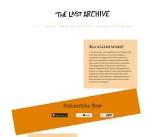 Thelastarchive.com(The Last Archive) Screenshot