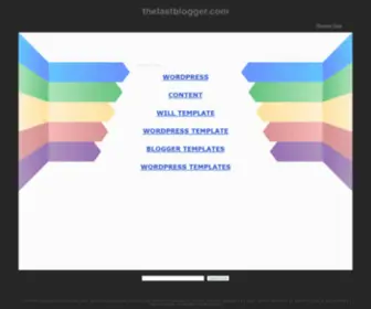 Thelastblogger.com(The Last Blogger) Screenshot