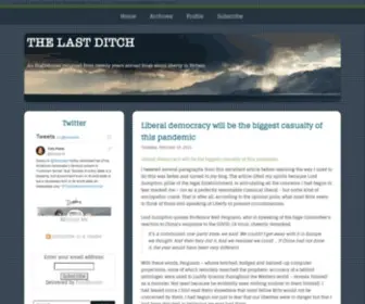 Thelastditch.org(THE LAST DITCH) Screenshot