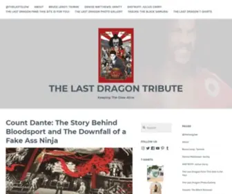 Thelastdragontribute.com(The Last Dragon Tribute) Screenshot