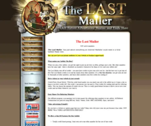 Thelastmailer.com(The Last Mailer) Screenshot