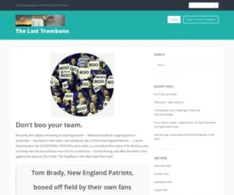 Thelasttrombone.com(The last trombone) Screenshot