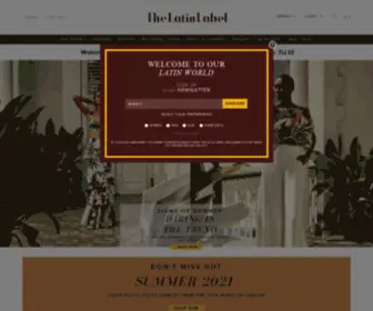 Thelatinlabel.com(Home page The Latin Label) Screenshot