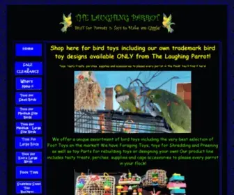 Thelaughingparrot.com(Parrot toys and cage supplies) Screenshot