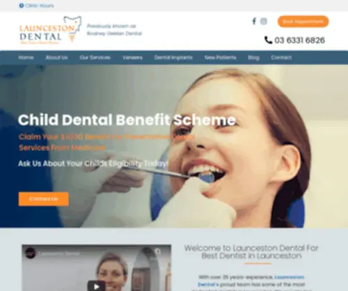 Thelauncestondental.com.au(Dentist in Launceston) Screenshot