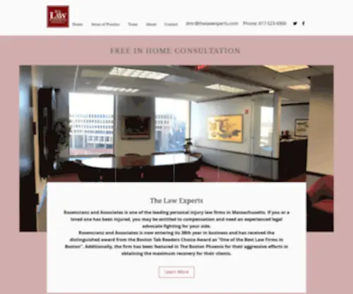 Thelawexperts.com(Personal Injury Attorneys) Screenshot