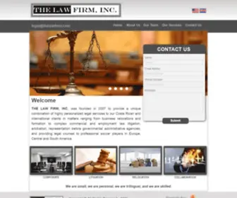 Thelawfirmcr.net(The Law Firm) Screenshot