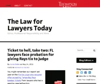 Thelawforlawyerstoday.com(The Law for Lawyers Today) Screenshot