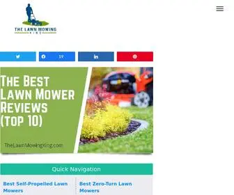 Thelawnmowingking.com(Best Lawn Mower Reviews (TopThe Lawn Mowing King) Screenshot