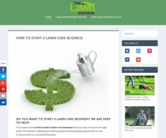 Thelawnsolutions.com(How to Start a Lawn Care Business) Screenshot