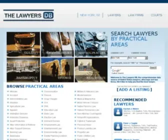 Thelawyersdb.com(The Lawyers Database) Screenshot