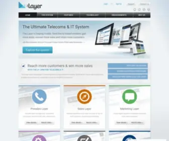 Thelayer.com(The Complete Telecoms & IT Reseller Solution) Screenshot