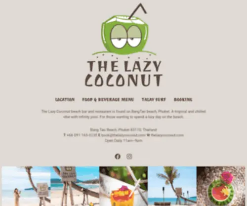 Thelazycoconut.com(The Lazy Coconut) Screenshot