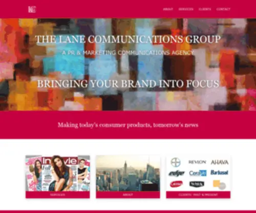 ThelcGroup.com(The Lane Communications Group of New York City) Screenshot