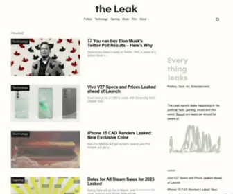 Theleak.co(The Leak) Screenshot