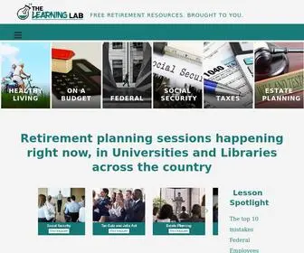 Thelearninglab.us(Free Retirement Education) Screenshot