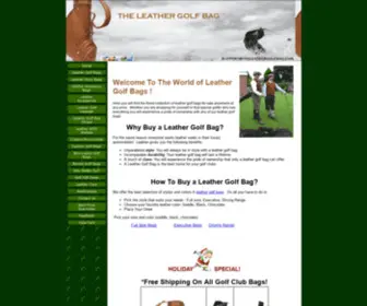 Theleathergolfbag.com(Theleathergolfbag) Screenshot