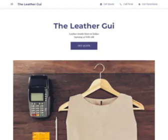 Theleathergui.com(The Leather Gui) Screenshot