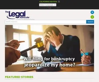 Thelegaladvocate.com(The Legal Advocate) Screenshot