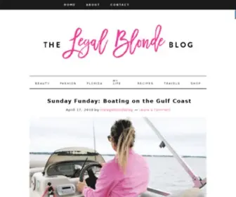 Thelegalblondeblog.com(The Legal Blonde Blog) Screenshot