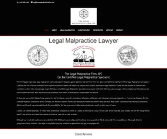 Thelegalmalpracticefirm.com(The Legal Malpractice Firm) Screenshot