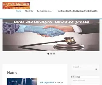 Thelegalmate.com(The legal mate) Screenshot