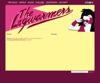 Thelegwarmers.com(The Legwarmers) Screenshot