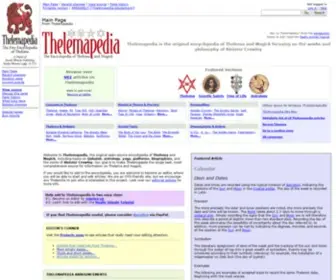 Thelemapedia.org(The Encyclopedia of Thelema & Magick) Screenshot