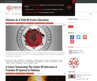 Thelemicunion.com(Spreading the Philosophy of Thelema) Screenshot