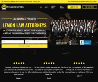 Thelemonpros.com(California Lemon Law Attorneys) Screenshot