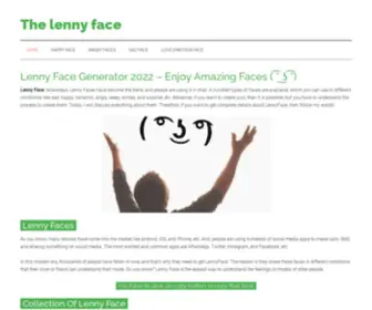 Thelennyface.com(Lenny Face) Screenshot