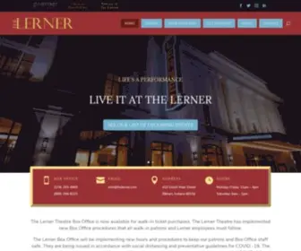 Thelerner.com(The Lerner Theatre) Screenshot